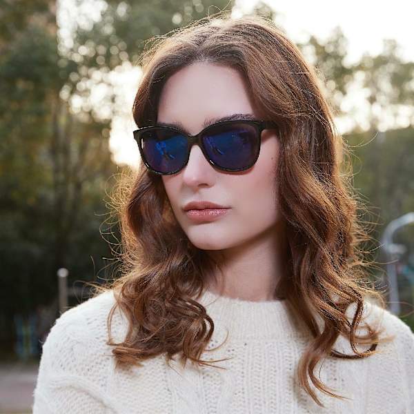 Rectangular Polarized Sunglasses Womens Mens Oversized Lightweight Comfortable H