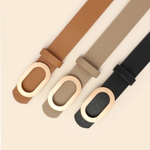 Alloy decorative buckle for women's daily leisure wear with belt