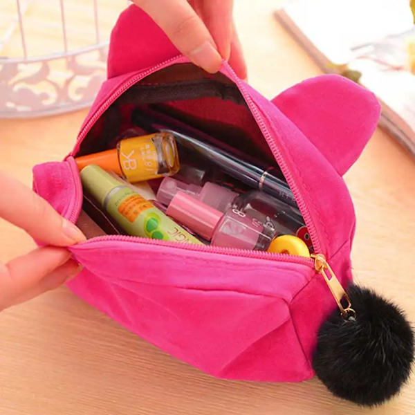 Cute Cat Pencil Case Kawaii School Supplies Canvas Pencil box for Girls Pencil Bag Kawaii Pencilcase Stationery Gift