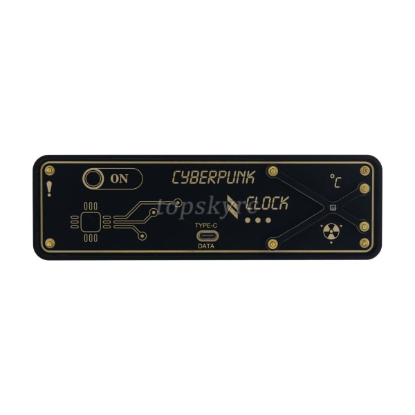 Cyberpunk RGB Nixie Tube Clock LED Clock Support Day Timing/ Countdown