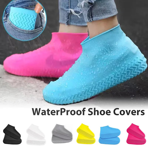 Waterproof Shoe Covers Silicone Anti-Slip Rain Boots Unisex Sneakers Protector For Outdoor Rainy Day Protectors Shoes Cover