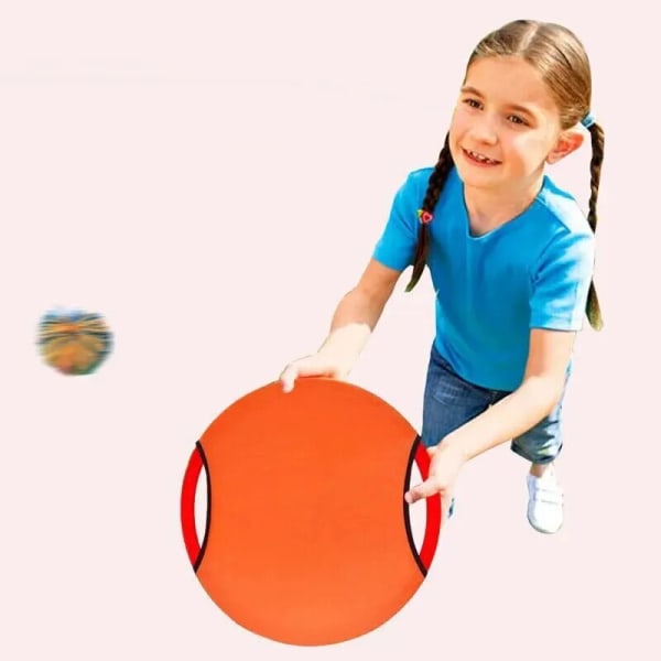 2st rolig bollleksak Förälder Barn Enkel applicering Kasta Rolig barnleksaksracket Catch Ball Game Set Interaktiv utomhussport lila