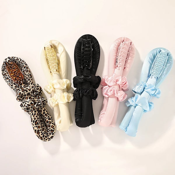 Heatless Curling Rod Headband No Heat Hair Curlers Ribbon Hair Rollers Sleeping Soft Curl Bar Wave Formers DIY Hair Styling Tool