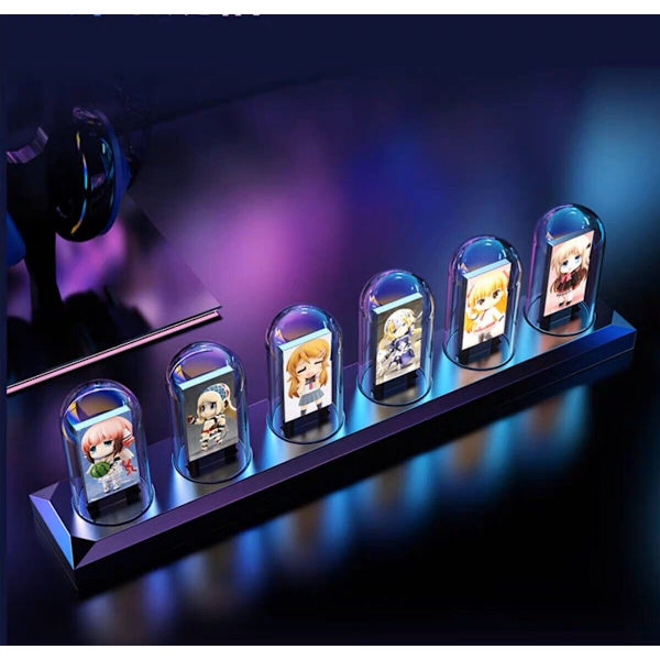 2023 New Nixie Tube Clock Micro RGB USB Musical Temp APP Control Christmas Gift