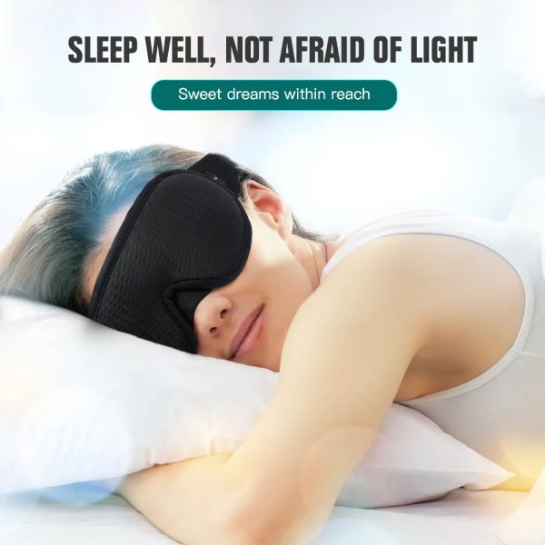 3D Sleeping Mask Eye Mask for Sleeping Soft Unisex Eye Patches Comfort Face Sleeping Mask Eyeshade Breathable