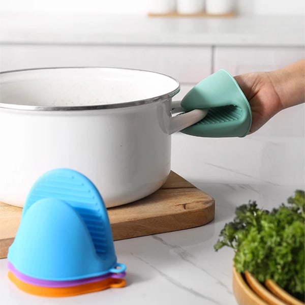 2/1PCS Silicone Anti-scalding Oven Gloves Mitts Potholder Kitchen BBQ Gloves Tray Pot Dish Bowl Holder Oven Handschoen Hand Clip