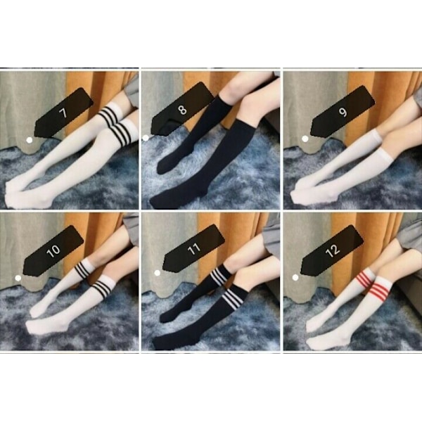Thigh High Socks High knee Socks Women Striped Over Knee Stocking