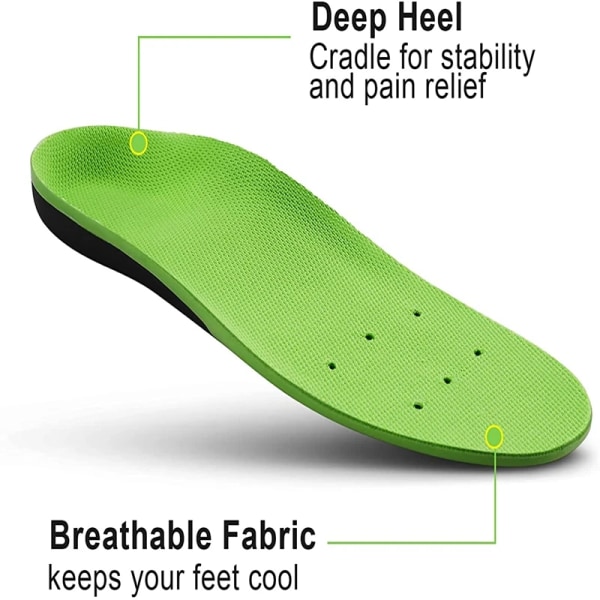 High Arch Support Insoles Orthopedic Shoes Sole For Feet Arch Pad  Relieve Plantar Fasciitis Pain Flat Foot Sports Shoes Insert