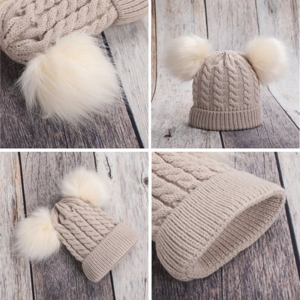 Baby Stuff Pompom Hat Winter Knitted Kids Baby Girl Hat Warm Children Infant Beanie Cap Bonnet Children Hat