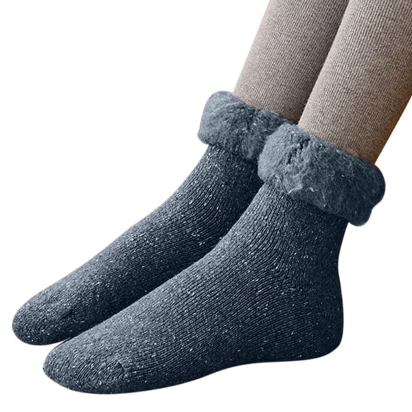 5pairs  Women Winter Thickened Snow Socks Plus Velvet Mid Silicone Thigh High Stocking