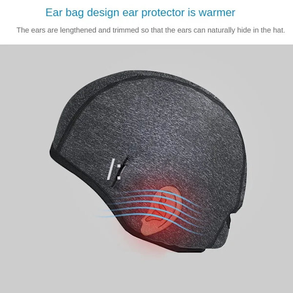 2 pcs Winter Cycling Cap Windproof Thermal Skull Cap Helmet Liner Running Skiing Motocycle Riding Men MTB Bike Hat With Glasses Hole