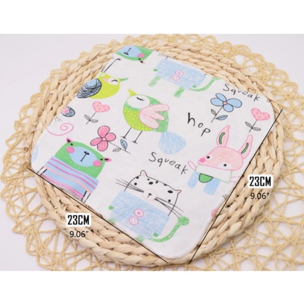 5Pcs Cotton Newborn Bathing Towels Saliva Towel Baby Washcloth Handkerchief 54DA