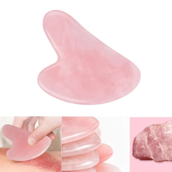 Natural Jade Gua Sha Scraper Board Massage Rose Quartz Jade Guasha Stone For Face Neck Skin Lifting Wrinkle Remover Beauty Care