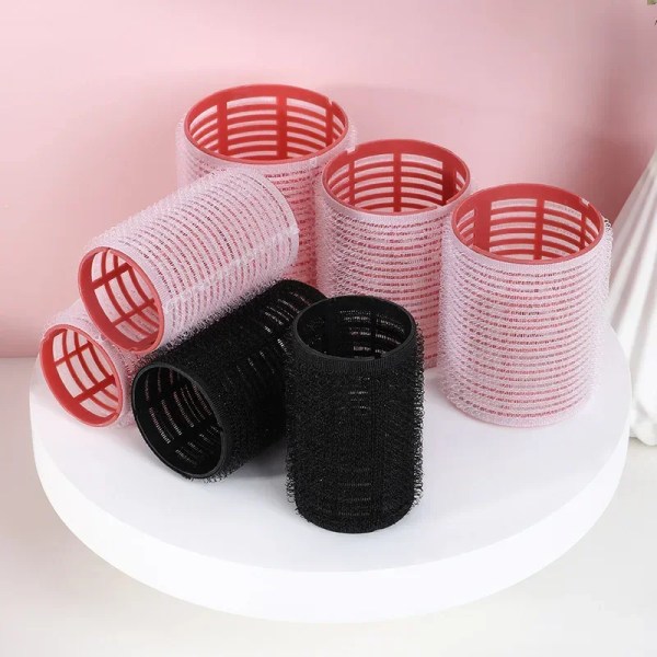 8pcs Self-Grip Hair Rollers Heatless Hair Curlers No Heat Hair Bangs Volume Self-adhesive Hook Curlers DIY Styling Tools