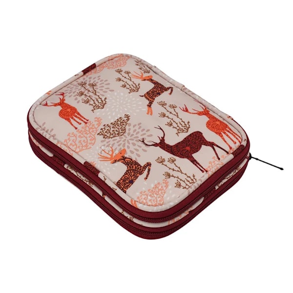 Empty Crochet Hooks Pouch Storage Bag Knitting Kit Case Organizer Bag For Crochet Needles Scissors Ruler Sewing Kit Bag
