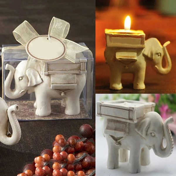 Retro Elephant Tea Light Candle Holder Home Decor Candlestick Party Weding Favor Decor Faddish