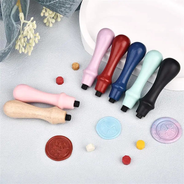 Wax Seal Stamp Set Lacquer Furnace With Spoon Wax Seal Melting Furnace Solid Wood Melting Heater Wax Pot Bead Stick Heater