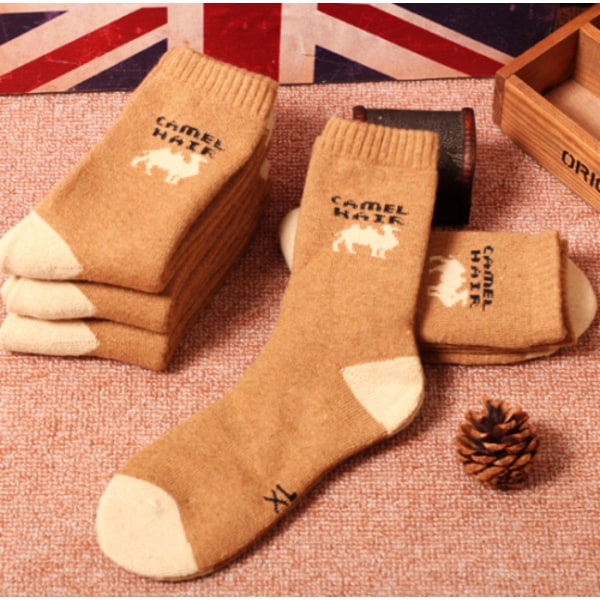 3/5 Pairs Men Winter Camel Warm Couples Outdoor Cold Weather Wool Sock CH
