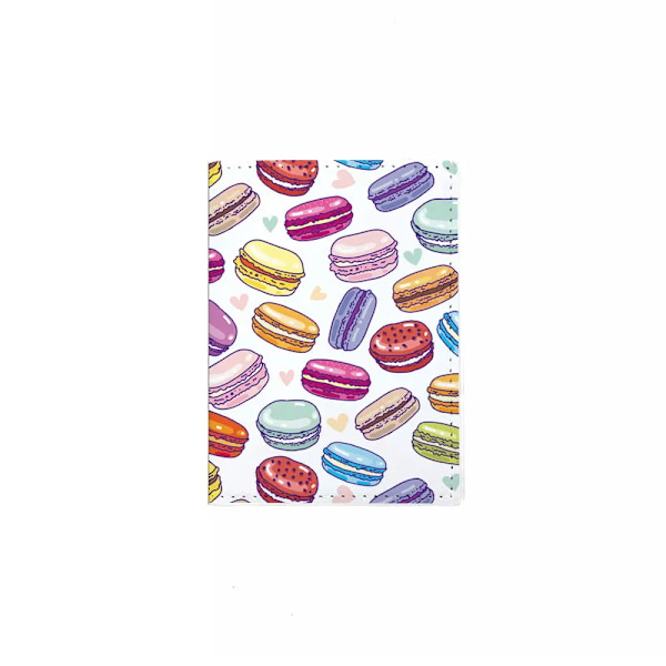 PU Passport Cover Dessert Pattern Travel Passport Holder Protector Document Business Credit ID Cards Wallets Case Bag Organizer