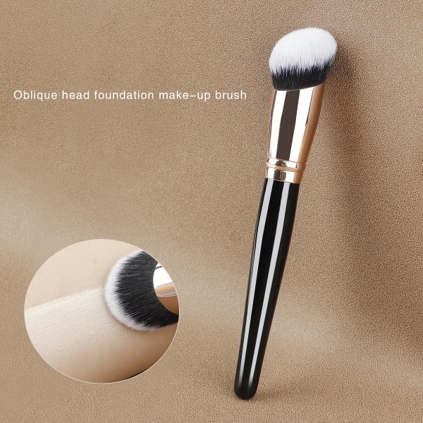 1Pcs Big Angled Top Loose Powder Makeup Brush Foundation Contour Blusher Face Cheek Cosmetic Beauty Make Up Brush Tool