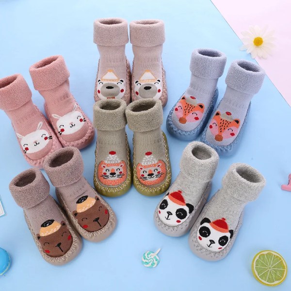toddler socks with rubber soles for toddlers kids socks baby boys sock shoes warm terry thicken slippers infants girl winter