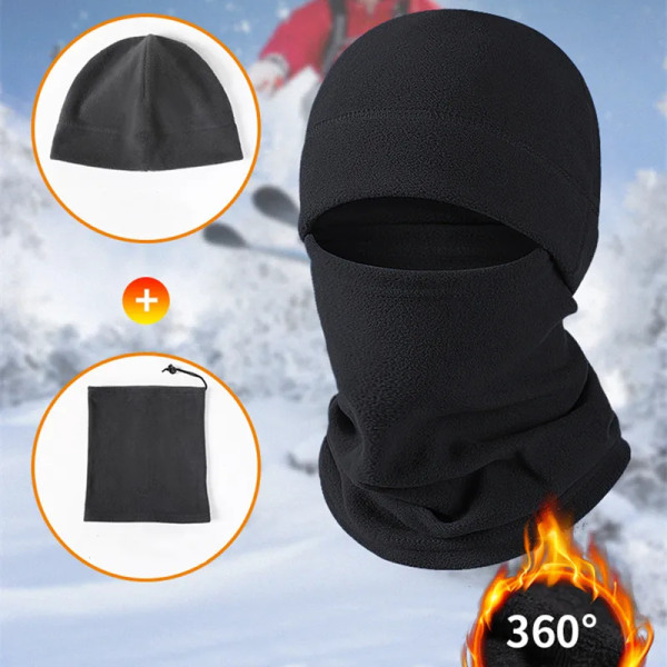 Winter Ski Mask Military Army Bandana Neck Scarf Balaclava for Men Women Polar Fleece Windproof Cycling Face Cover Neck Warmer