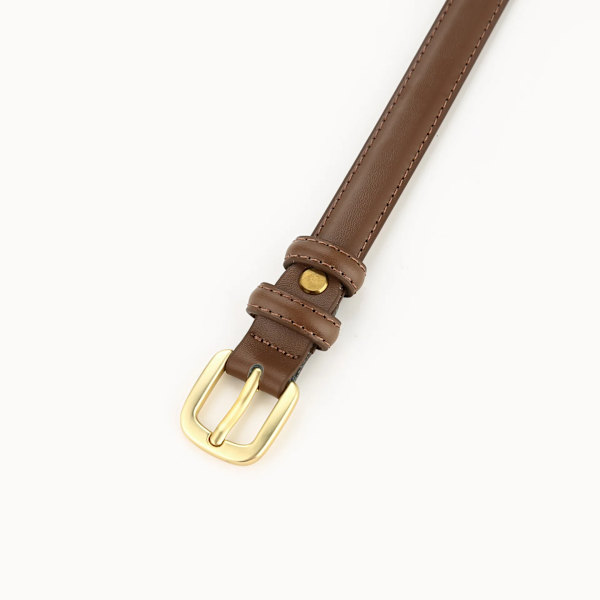 Genuine Leather Women's Belt Fashion Summer Versatile Belt Premium Jeans Decorative Ribbons Korean Fashion Black