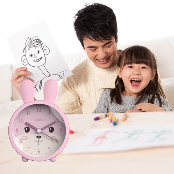Student Alarm Clock with Light Suitable for Kids and the Elderly No Ticking