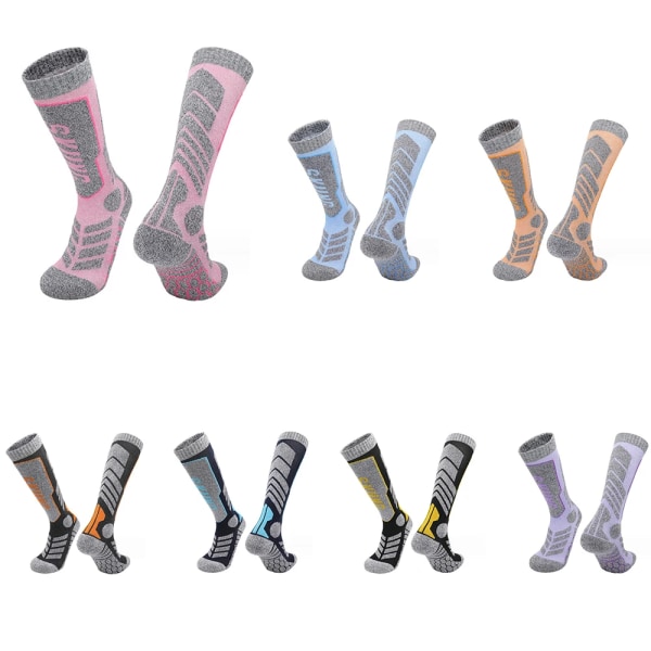 Fashion Warm Thermal Ski Socks Thick Cotton Sports Snowboard Cycling Skiing Soccer Cycling Socks Leg Warmers Compression Socks