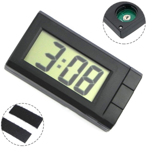 New Useful Car Digital Clock Time Calendar Accessories Replacement Watch Resistance-