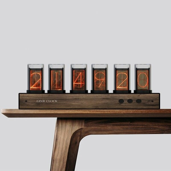 RGB Glow Tube Clock 6 Bit LED Digital Nixie Clock Electronic Retro Desk Clock
