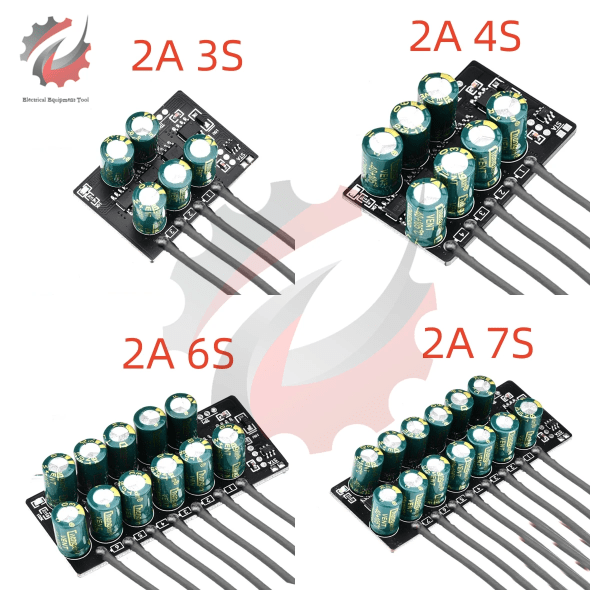 3S 4S 6S 7S Balance Li-ion Lifepo4 LTO Lithium Battery 2A Capacitive Active Balancer Board Equalizer 22AWG For Battery Diy