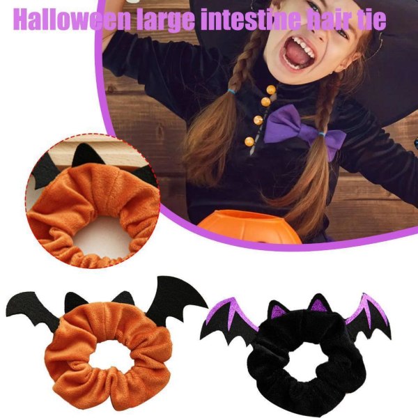 Halloween Hair Scrunchies Velvet Scrunchy Bobbles Elastic AU Hair Salt L9A8-