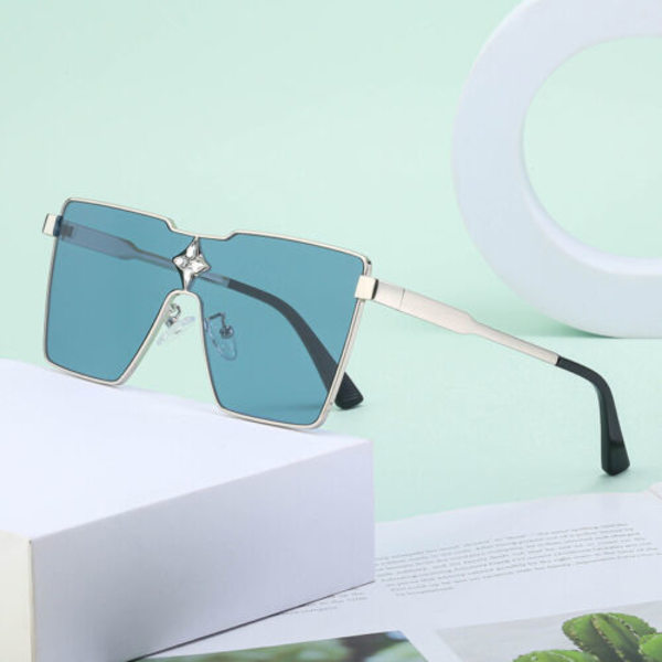 Women's Fashion Personalized Integrated Lens Sunglasses Goggles Sunglasses