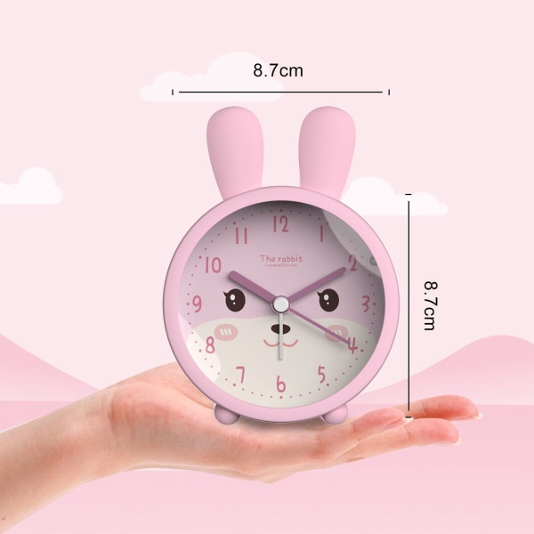 Student Alarm Clock with Light Suitable for Kids and the Elderly No Ticking