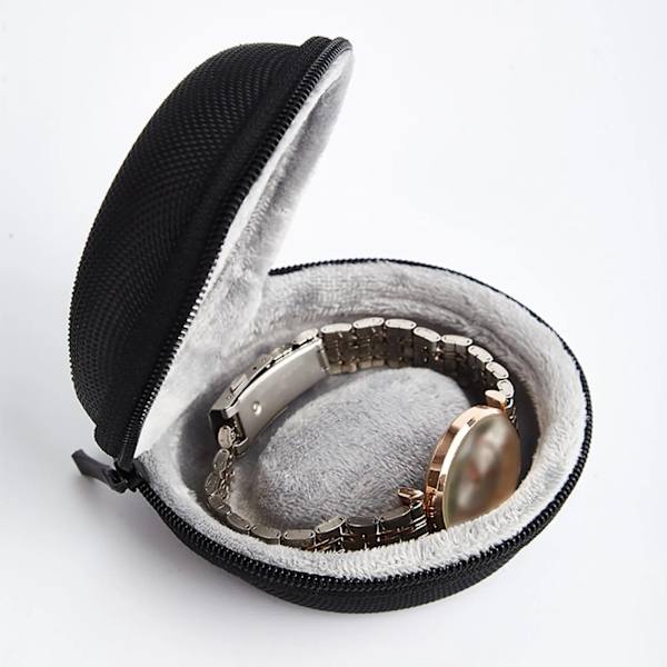 Portable EVA Single Watch Travel Case Watch Storage Organizer Box Watch Holder Waterproof Smartwatches Zippered Container Box
