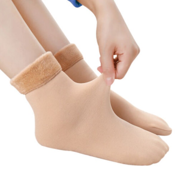 Socks Fleece Soft Wool Bed Floor Sock Thick Winter Warm Thermal Women Warm Solid