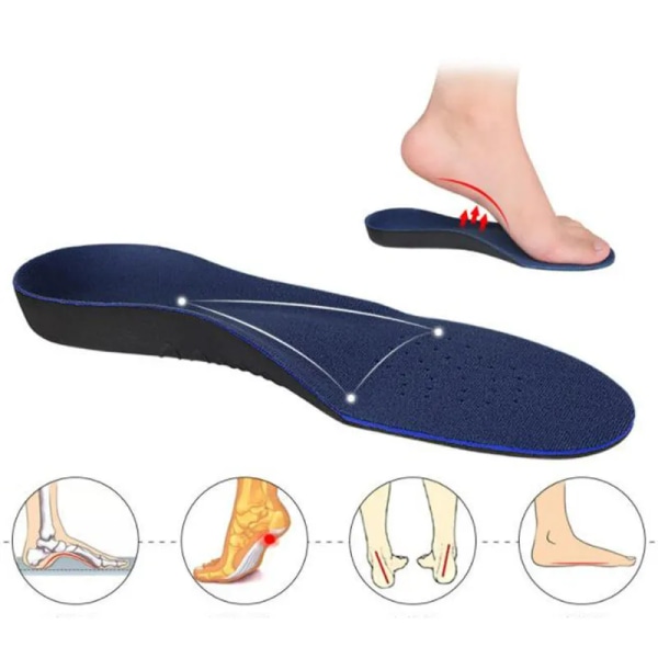Sports Orthopedic Insole Flat Foot Orthopedic Arch Support Insoles Men and Women Shoe Pad EVA Sports Insert Sneaker Cushion Sole