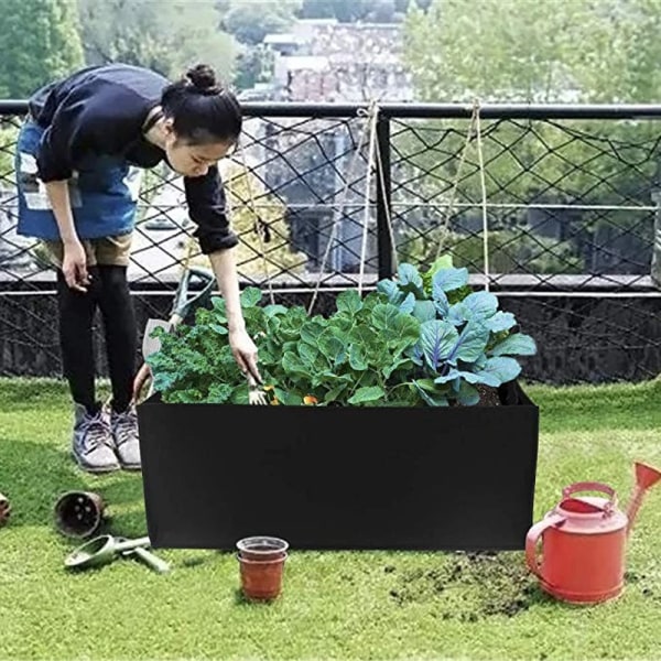 Thickened Planting Bag Non-woven Rectangle Grow Planter Square Tree Planting Pot Nursery Bag Garden Flowerpot Supplies