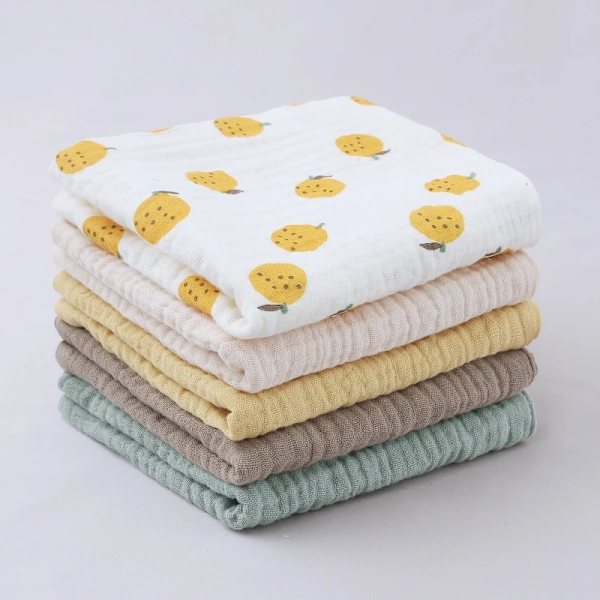 Baby Infant Towel 23x23cm Muslin Towel Handkerchiefs Two Layers Wipe Towel 2 Layer Gauze Washcloths Dropshipping