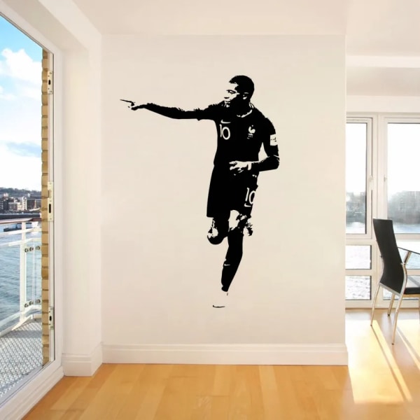 Vinyl Art Removable Wall Sticker Football player Soccer Player Room Decoration Famous Player Star Poster Mural 3677