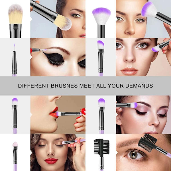 8/18pcs Soft Makeup Brushes Soft and fluffy Eye Shadow Highlighter Foundation Women Cosmetic Brush Powder Blending Beauty Tools
