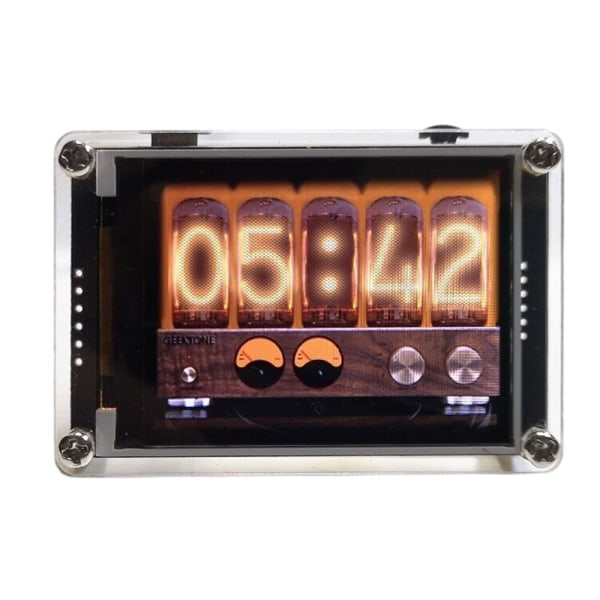 Nixie Tube Clock 2.4" VU Meter Voice-Controll