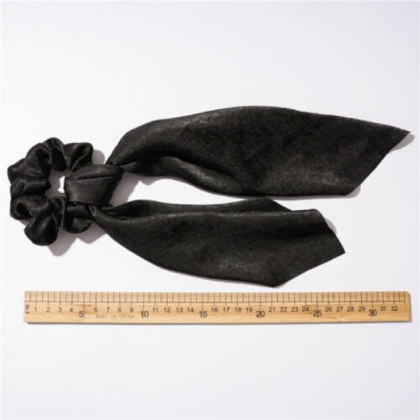 Women Satin Scrunchies Elastic Hair Band Bow Hair Scarf Girl Hair Tie Hair Rope