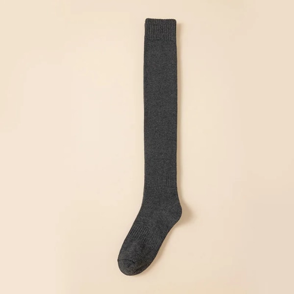 Thickened Stockings For Warmth Knee Length Socks Loop Socks For Women Autumn And Winter Plush High Tube Loop Socks For Children