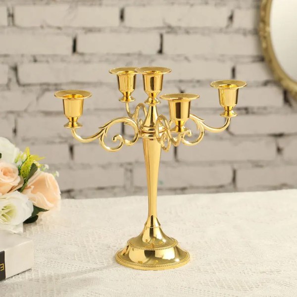 Metal Candle Sticks Holders Stand Wedding Decoration Bar Party Living Home  Room Tabel Decor Candelabra Centerpiece Candlestick