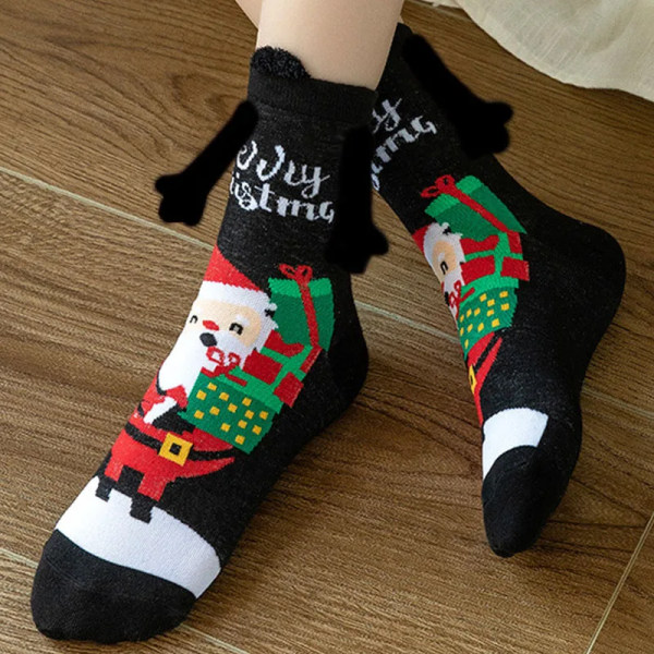 Winter Mid-calf Vertical Stripes Snow Socks Solid Color Comfortable Pile Socks Warm Padded Thickened Socks