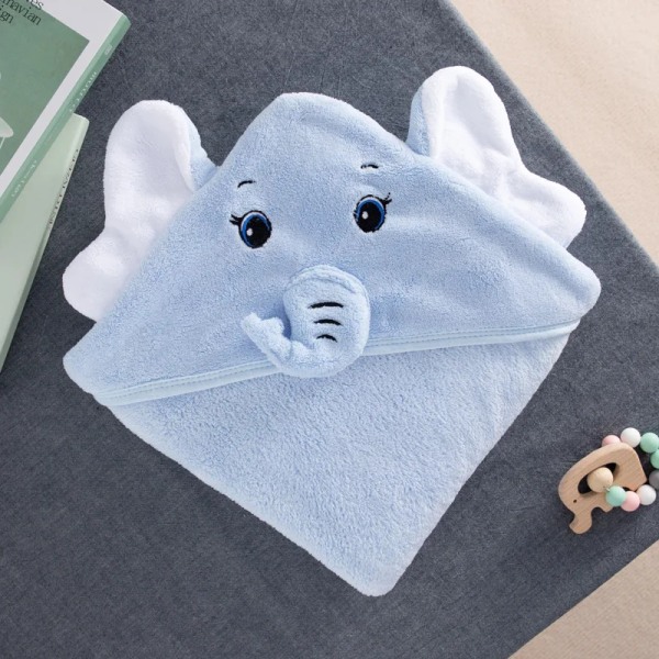 Baby Bath Towel Hooded Elephant Bath Towel for Baby Newborn Kid Bathrobe SuperSoft Sleeping Swaddle Wrap Blanket Infant Boy Girl