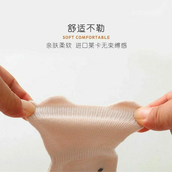 5pairs Autumn Winter Baby Sock Children Floor Socks Combed Cotton Non-Slip Toddler Sock