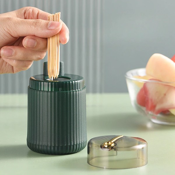 Creative and minimalist press type automatic toothpick box,  light luxury style, household convenient toothpick holder